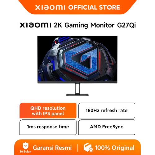 [EZO.3200057] Xiaomi Gaming Monitor G27Qi 2K | Panel LCD IPS cepat | Refresh Rate 180 Hz | Dua Gamut warna DCI-P3 dan sRGB | Monitor Gaming | [Official Store]