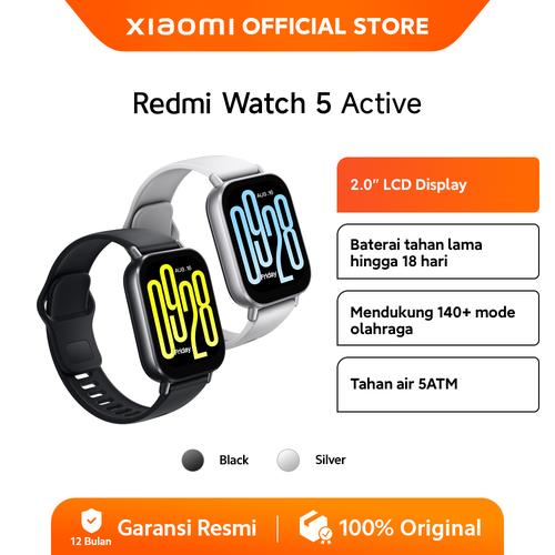 [EZO.3200062] Xiaomi Redmi Watch 5 Active | 2.0" LCD Display | Mendukung 140+ mode olahraga | Tahan air 5ATM | Baterai tahan hingga 18 hari | Jam tangan pintar [Official Store]