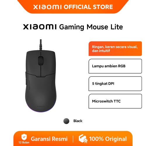 [EZO.3200065] Xiaomi Gaming Mouse Lite | Lampu ambien RGB | 5 tingkat DPI | Microswitch TTC [Official Store]