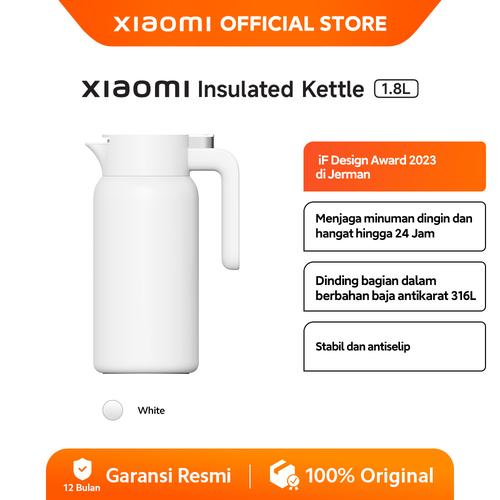 [EZO.3200086] Xiaomi Insulated Kettle 1.8 L | Antikarat 316L | Menjaga suhu panas dan dingin 24 jam | Stabil dan antiselip | Teko tahan panas dan dingin  [ Official Store ]