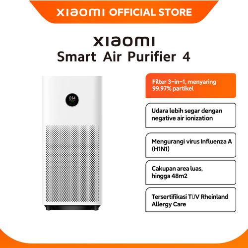 [EZO.3200120] Official Xiaomi Smart Air Purifier 4 | Memurnikan udara di ruangan seluas 20m² dalam sekitar 10 menit | Kontrol pintar | Layar OLED