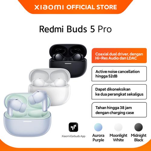 [EZO.3200122] Official Xiaomi Redmi Buds 5 Pro | Peredam kebisingan aktif hingga 52 dB Audio Resolusi Tinggi