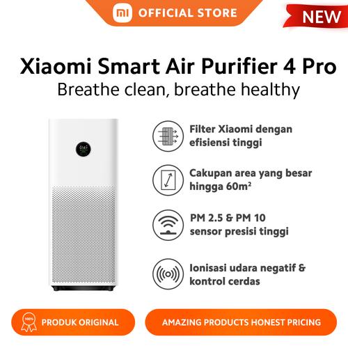 [EZO.3200162] Xiaomi Official Xiaomi Smart Air Purifier 4 Pro Three-in-one Filter
