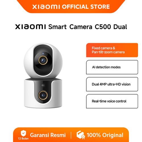 [EZO.3200168] Xiaomi Smart Camera C500 Dual | Fixed Camera & Pan-tilt Zoom Camera | AI Detection modes | Dual 4 MP ultra-HD vision | Real-time voice control [Official Store]