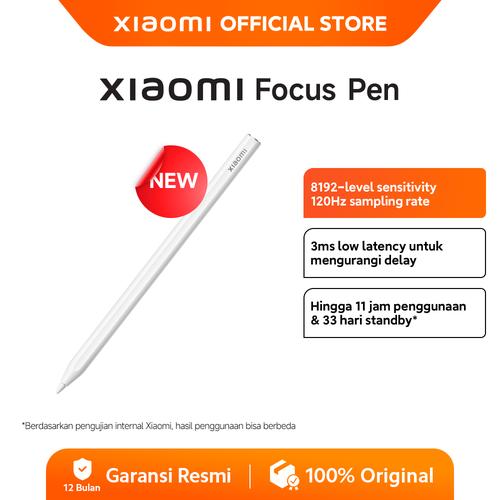 [EZO.3200171] Xiaomi Focus Pen | 8192-level sensitivity | 120Hz sampling rate | 3ms low latency |11 jam penggunaan & 33 hari standby [Official Store]