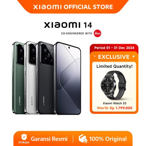 [EZO.3200180] Xiaomi 14 | Snapdragon 8 Gen 3 Leica 75mm Light Fusion 900 image sensor + [FREE] Xiaomi Watch S3
