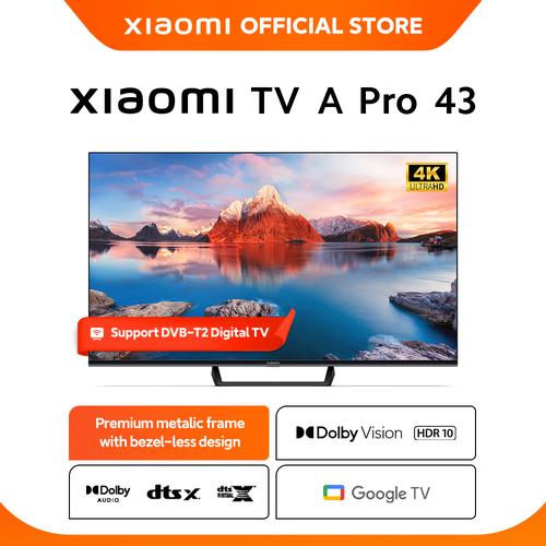 [EZO.3200216] Official Xiaomi Smart TV A Pro 43 UHD | 4K Ultra HD Dolby Audio DTS-X