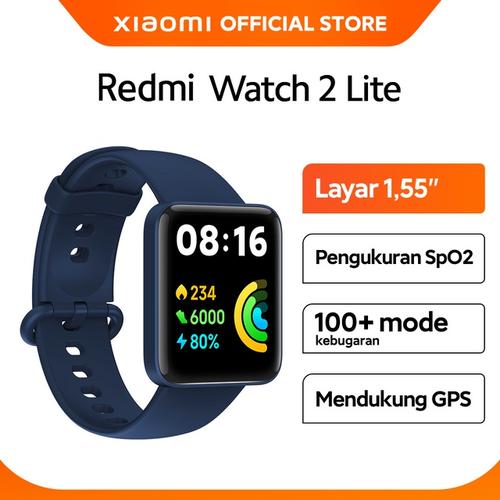 [EZO.3200223] Xiaomi Official Redmi Watch 2 Lite Layar 1,55” Tahan Air 5 ATM-Black
