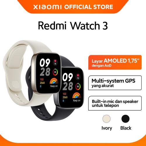 [EZO.3200241] XIAOMI OFFICIAL Redmi Watch 3 AMOLED 1.75" Baterai Hingga 12 hari