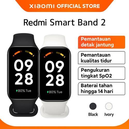[EZO.3200244] XIAOMI OFFICIAL Redmi Band 2 Tahan Air 5ATM 1.47" Hingga 14 hari