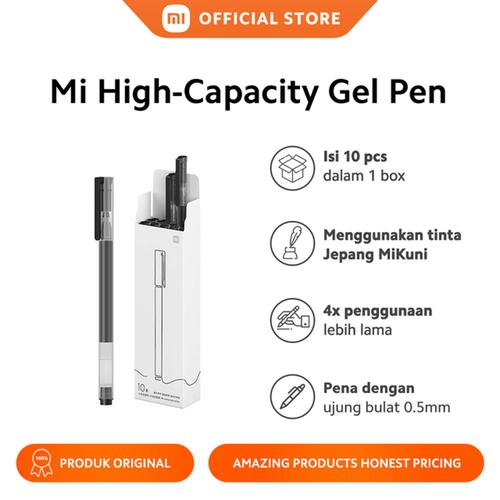 [EZO.3200263] XIAOMI OFFICIAL Mi High-capacity Gel Pen (10-Pack)