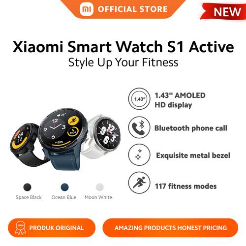 [EZO.3200278] XIAOMI OFFICIAL Xiaomi Smart Watch S1 Active Layar AMOLED 1.43"