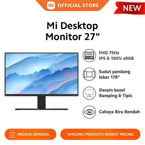 [EZO.3200301] Xiaomi Official Mi Desktop Monitor 27" Layar IPS 1080P FHD 100% sRGB