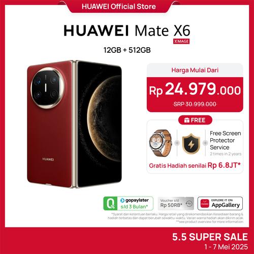 [EZO.4300007] HUAWEI Mate X6 Smartphone | Ultra Slim and Durable | Ultra Chroma Camera | Ultra-long Battery Life