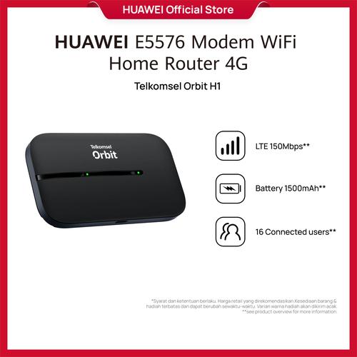 [EZO.4300008] HUAWEI Telkomsel Orbit H1 E5576-325 Modem Wifi 4G High Speed MiFi