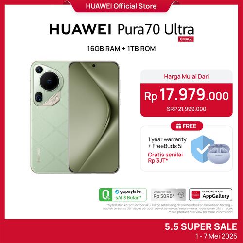 [EZO.4300013] HUAWEI Pura 70 Ultra Smartphone | Ultra Lighting Pop-out Camera | Ultra Speed Snapshot | Crystal Armour Kunlun Glass
