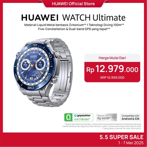 [EZO.4300031] HUAWEI WATCH Ultimate | Zirconium-based Liquid Metal | 100 m Diving