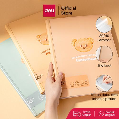 [EZO.7000036] Deli x Butterbear Map folder 30 halaman Jilid Kuat Tahan Debu dan Air NS517