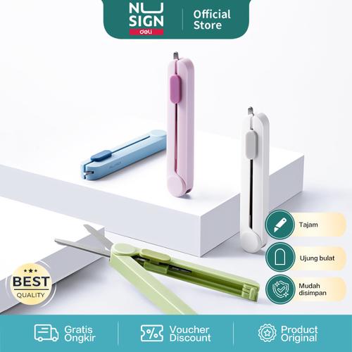 [EZO.7000063] Nusign Gunting Lipat Multifungsi Warna Pastel NS057