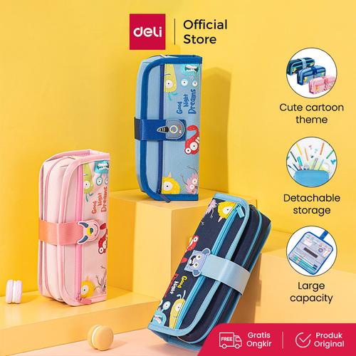 [EZO.7000072] Deli Tempat Pensil / Pencil Pouch Tema Monster Lucu 67099
