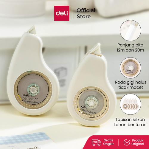 [EZO.7000094] Deli Pita Koreksi / Correction Tape 12 dan 20 Meter Lapisan Silikon Tahan Benturan VR90