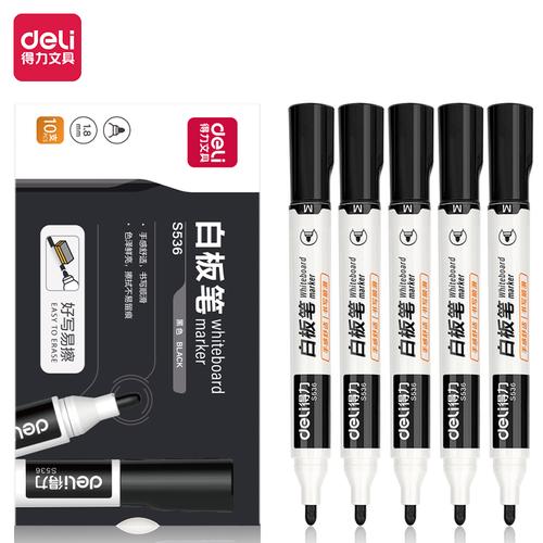 [EZO.7000095] Deli Spidol Papan Tulis / Whiteboard Marker Hitam - Biru - Merah S536