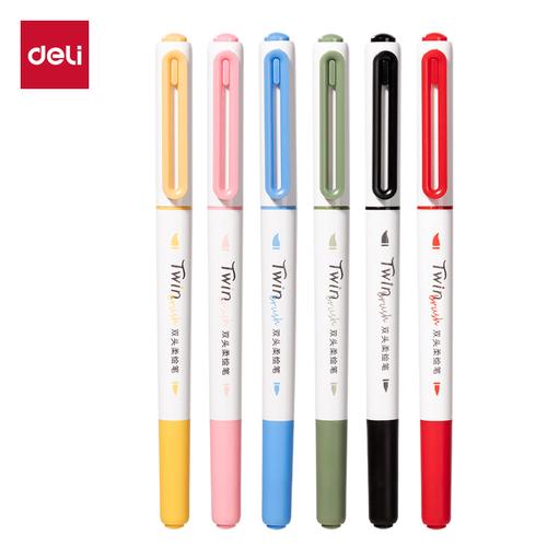 [EZO.7000106] Deli Spidol Warna / Pigment Liner 6 warna SU105