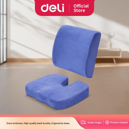 [EZO.7000113] Vusign Bantal Sender dan Duduk / Crystal Velvet Cushion Blue - Grey VS75X
