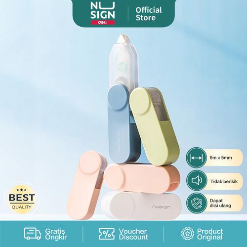 [EZO.7000122] Nusign Correction Tape / Pita Koreksi  5mm 6meter NS163