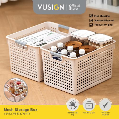 [EZO.7000143] Vusign Keranjang Penyimpanan Barang / Mesh Storage Box Material PP VS47X