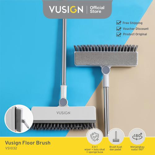 [EZO.7000160] Vusign Pembersih 3in1 Sikat, Pengering, Sponge Busa  / Adjustable Window Cleaner VS1032