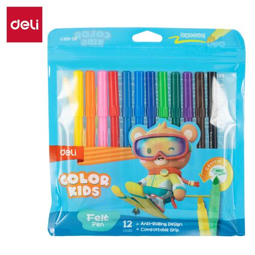 [EZO.7000188] Deli Spidol Warna / Felt Pen 24 warna EC161