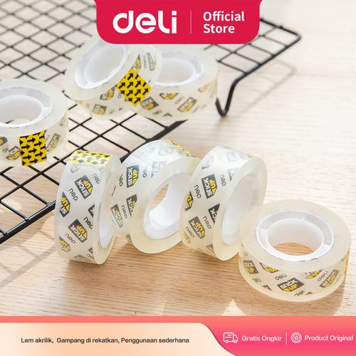 [EZO.7000195] Deli Lakban / Stationery Tape 12 & 8 Roll E300XX