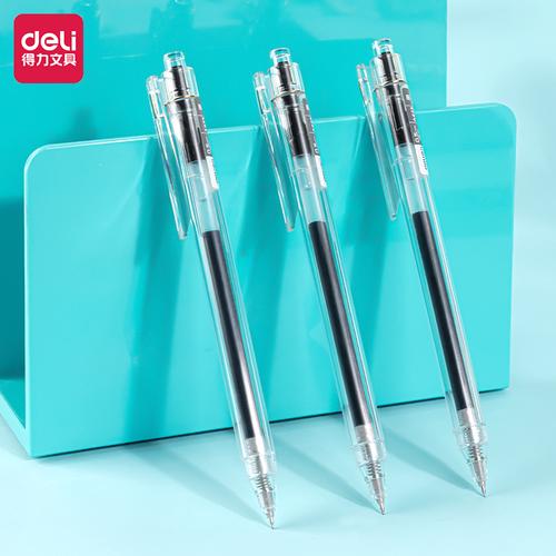 [EZO.7000215] Deli Pulpen Gel / Gel Pen Neddle tip Black A623