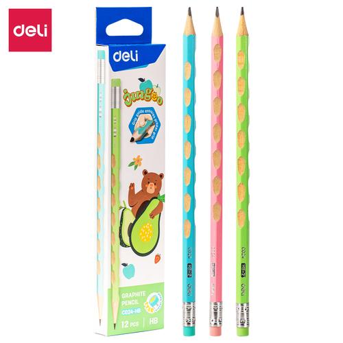 [EZO.7000216] Deli Pensil Kayu / Graphite Pencil HB Pre-sharpened EC024
