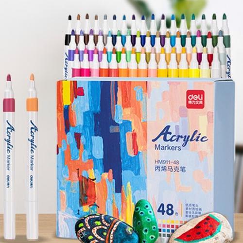 [EZO.7000230] Deli Spidol Akrilik / Acrylic Marker 48 colors HM911