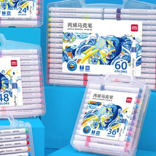[EZO.7000232] Deli Spidol Akrilik / Acrylic Marker 48 Colors HM108