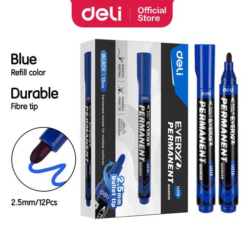 [EZO.7000234] Deli Spidol Permanent Warna / Permanent Marker 2.5mm EU216