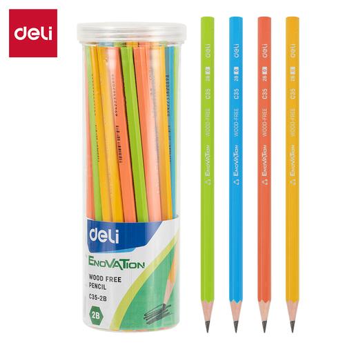[EZO.7000241] Deli Pensil Sketsa / Graphite Pencil 50 PCS 2B EC35