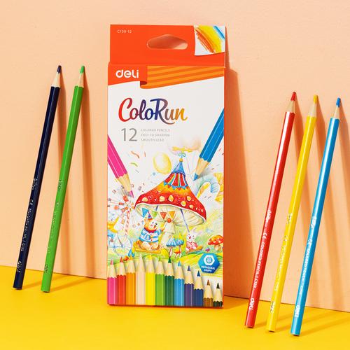 [EZO.7000243] Deli Pensil Warna / Colored Pensil 12 warna EC130-12
