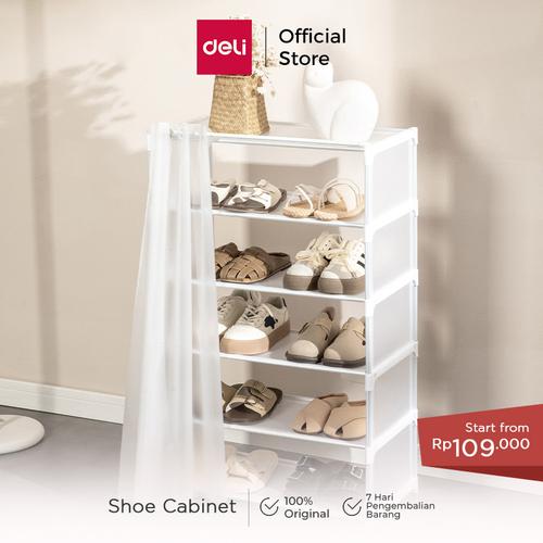 [EZO.7000256] Vusign Rak Sepatu Tertutup Shoe Rack 5 Tingkat Desain Minimalis VS79X