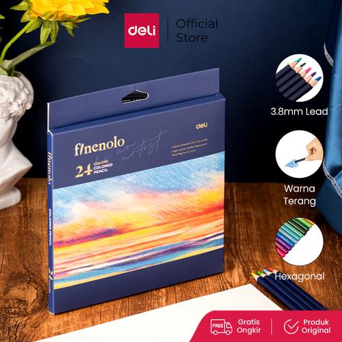 [EZO.7000301] Deli Finenolo Pensil Warna Premium / Colored Pencil 3.8mm Lead EC131