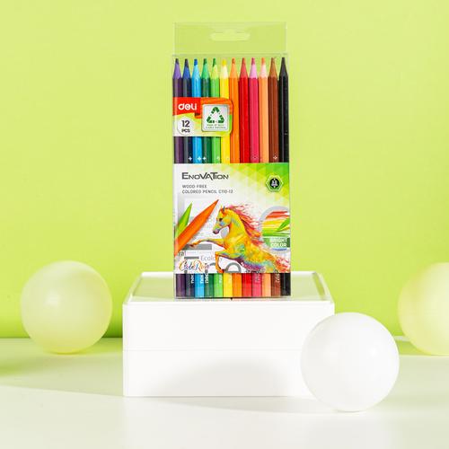 [EZO.7000304] Deli Pensil Warna / Colored Pencil 12 Warna 3.0mm Lead EC110