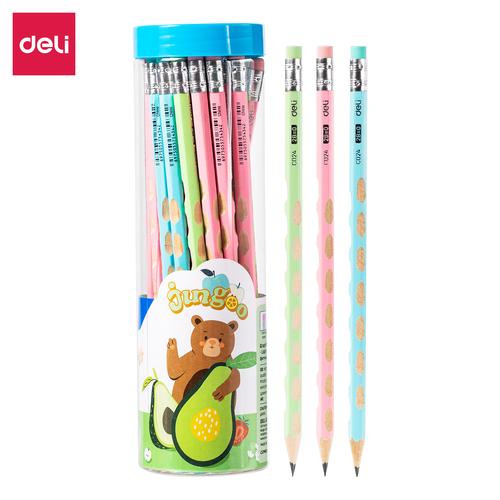 [EZO.7000305] Deli Pensil 2B / Graphite Pencil Isi 30 Free Rautan EC024