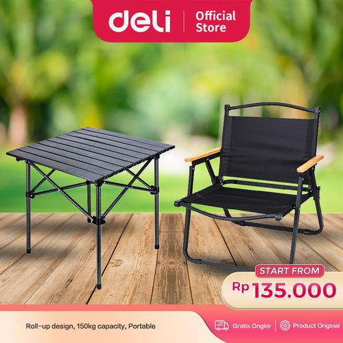 [EZO.7000313] Deli Spanspace Meja Lipat Alumunium Foldable Camping Table VS4101