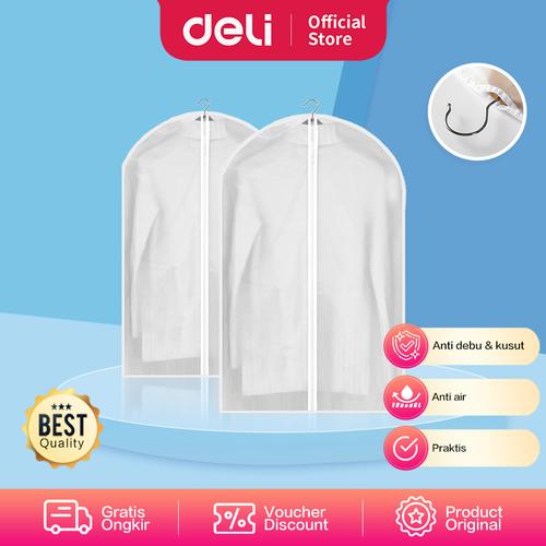 [EZO.7000366] Vusign Plastik Baju Gantung / Cover Jas Retsleting Anti Cipratan VS63X
