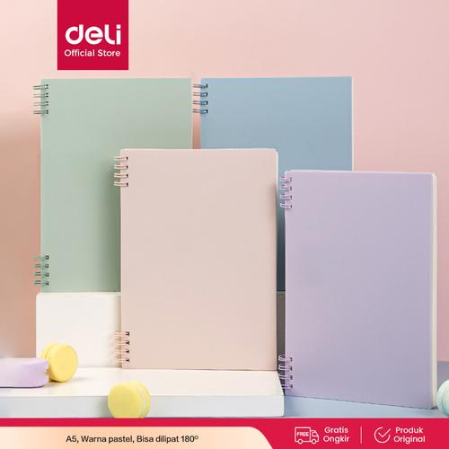 [EZO.7000394] Deli Buku Catatan Spiral / Spiral Notebook  A5 80 Lembar Lucu EN052