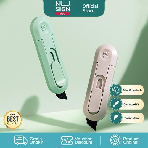 [EZO.7000428] Nusign Mini Cutter / Pisau Pembuka Paket Pisau Teflom NS065T