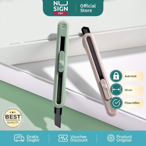 [EZO.7000429] Nusign Cutter / Pisau Kecil Pemotong Pisau Teflon 19 cm NS063T