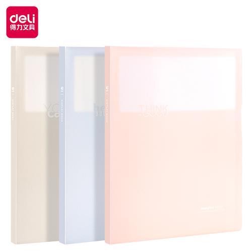 [EZO.7000448] Deli Display Book Document Holder Map Dokumen A4 40 60 Slot Pastel P52